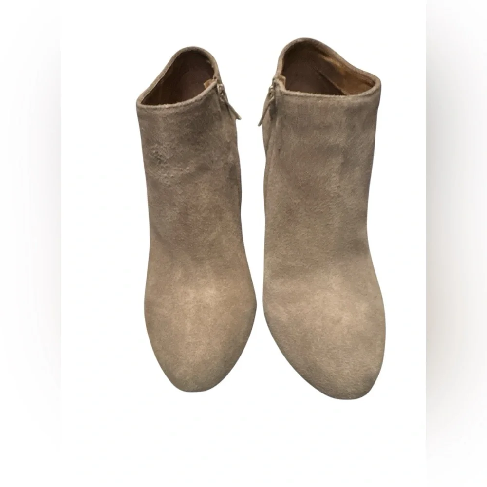 Aldo Taupe Suede Heeled ankle Boots - Picture 3 of 4